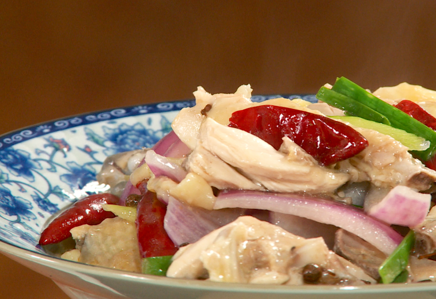 Finish cooking the sauce, then plate the chicken and veggies.