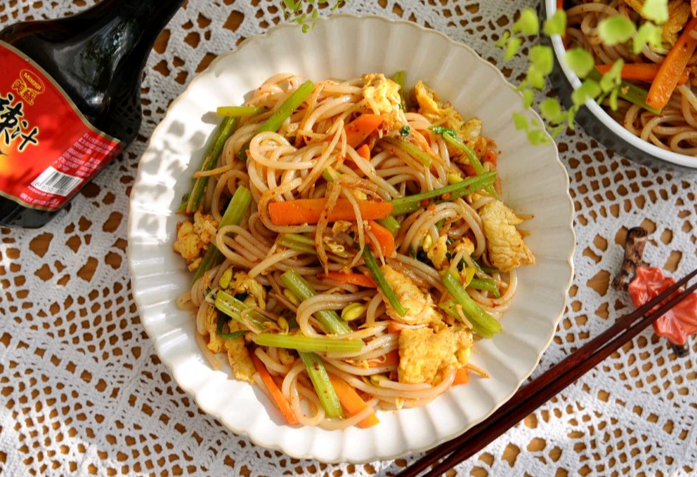 Serve evenly stir-fried dish promptly.