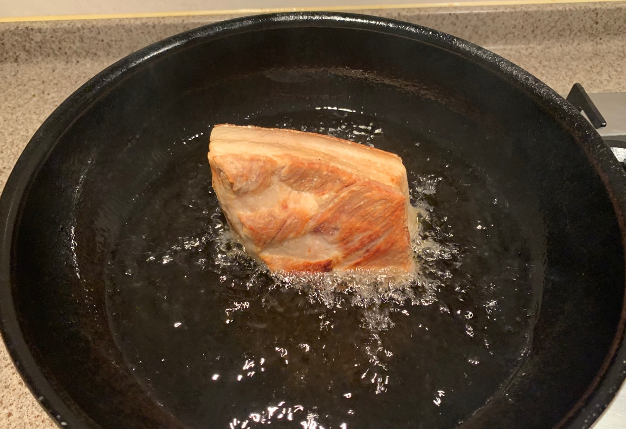 Fry all sides until golden brown for crispy results.