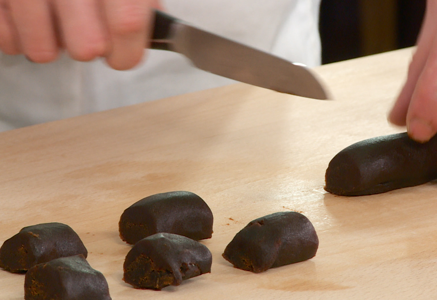 Prepare red bean filling: Roll red bean paste into small pieces. Use high-quality paste or make your own for control.