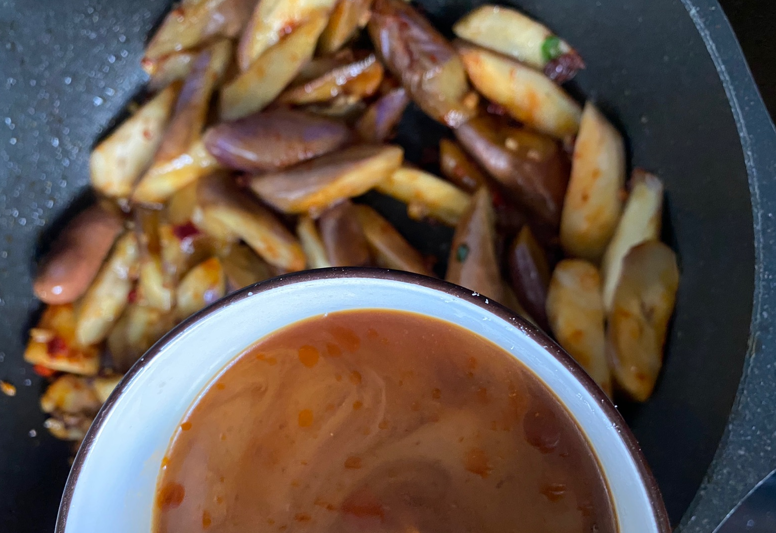 Stir-fry eggplant gently with fish fragrant sauce for a flavorful dish.