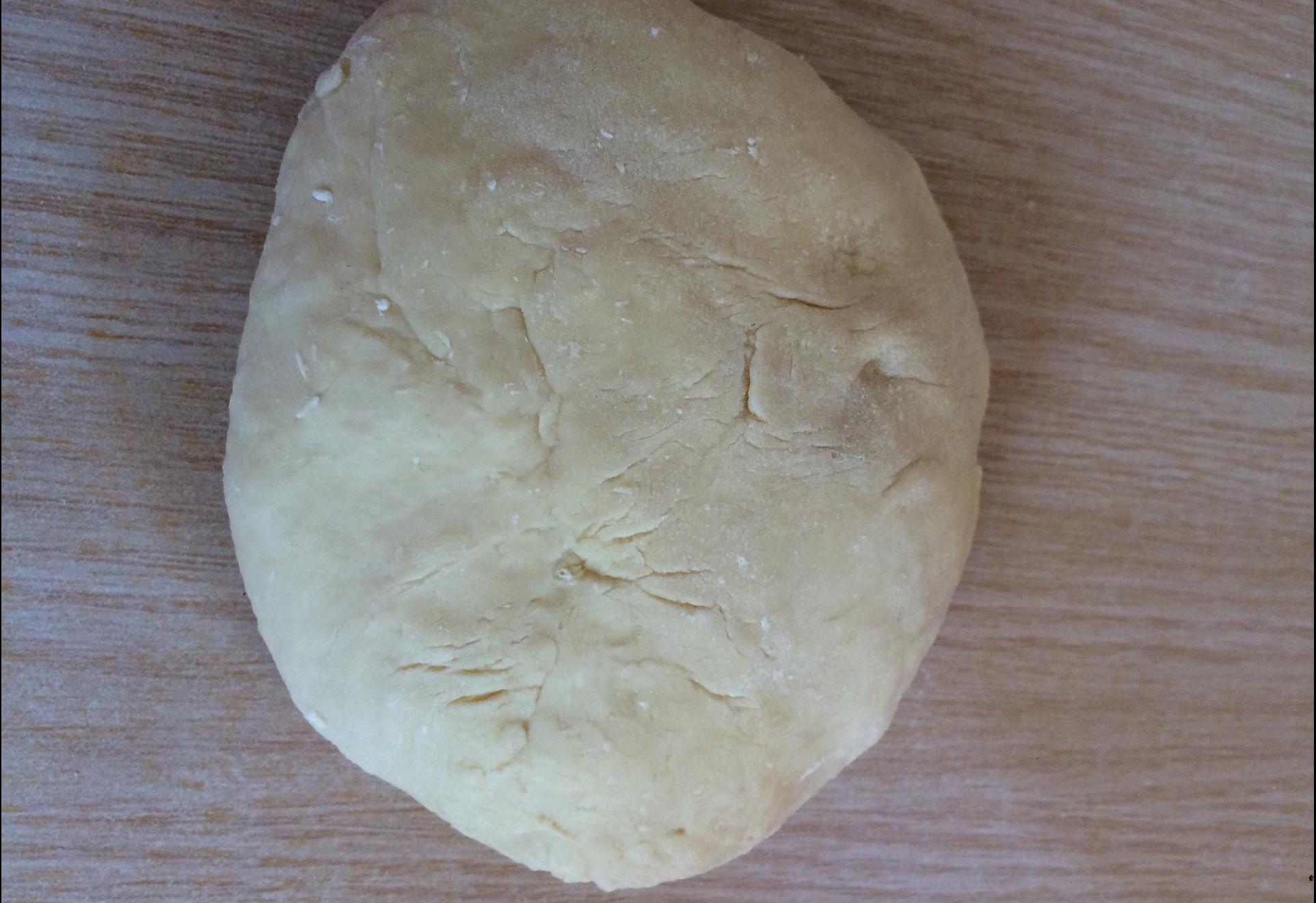 Knead dough with punching and folding until not sticky.