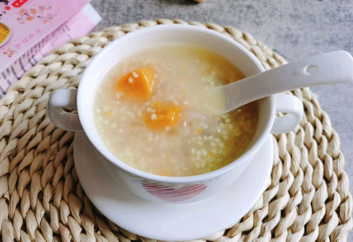 Serve a bowl of delicious congee for a tasty meal.