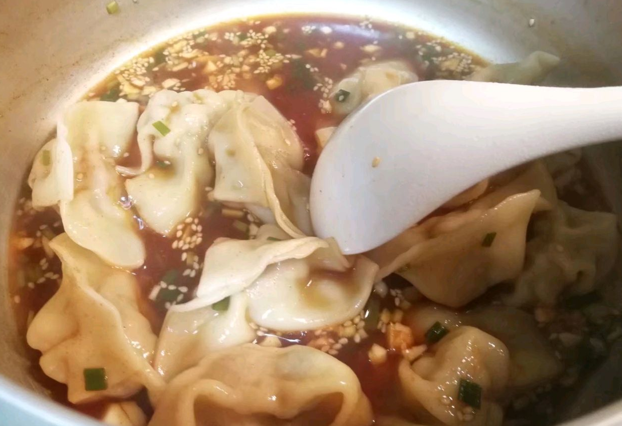 Recipe: Add dumplings, boil, serve hot & sour soup.