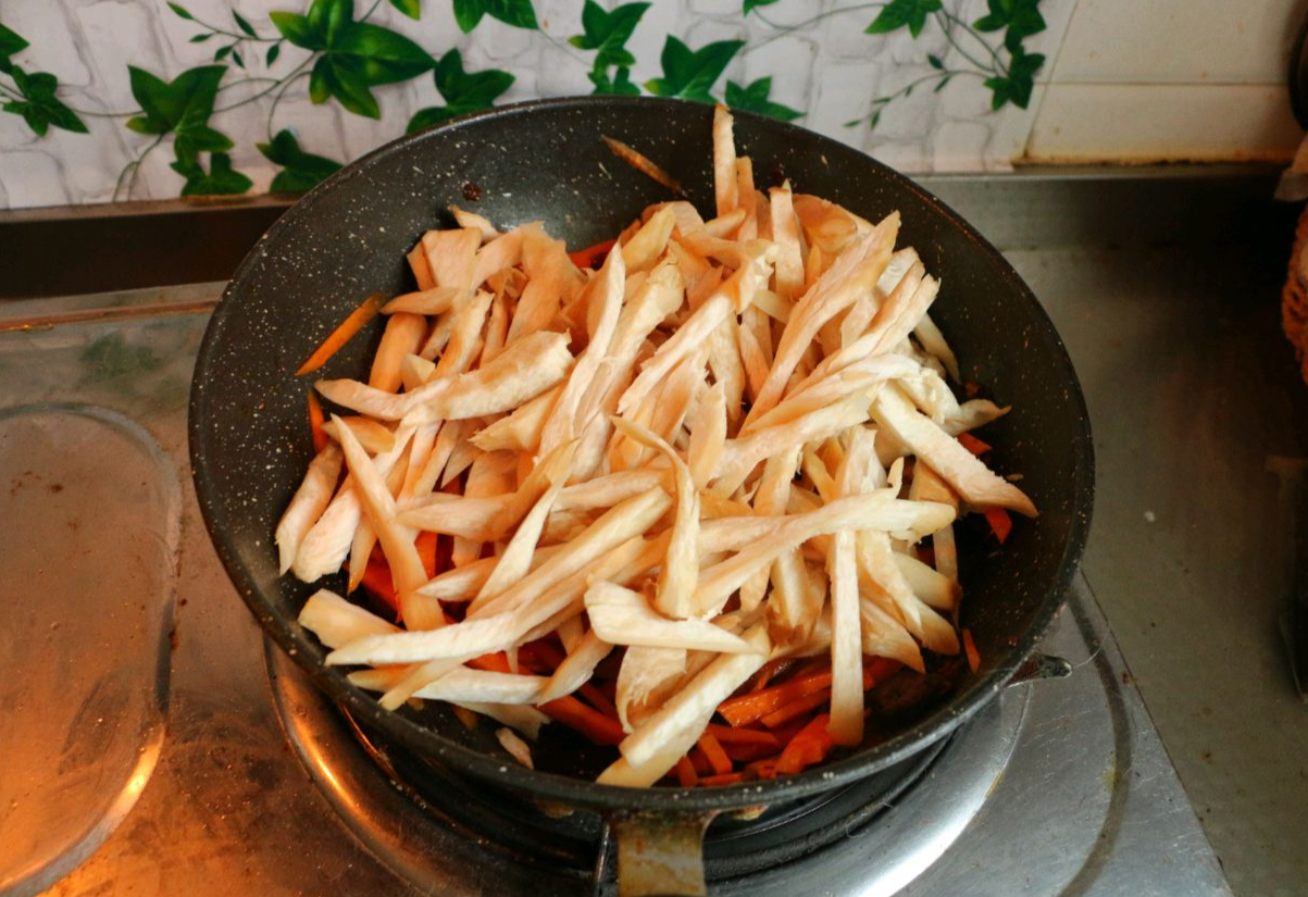 Cook King Oyster mushrooms: stir-fry for 2 minutes, then simmer covered for 5 minutes.