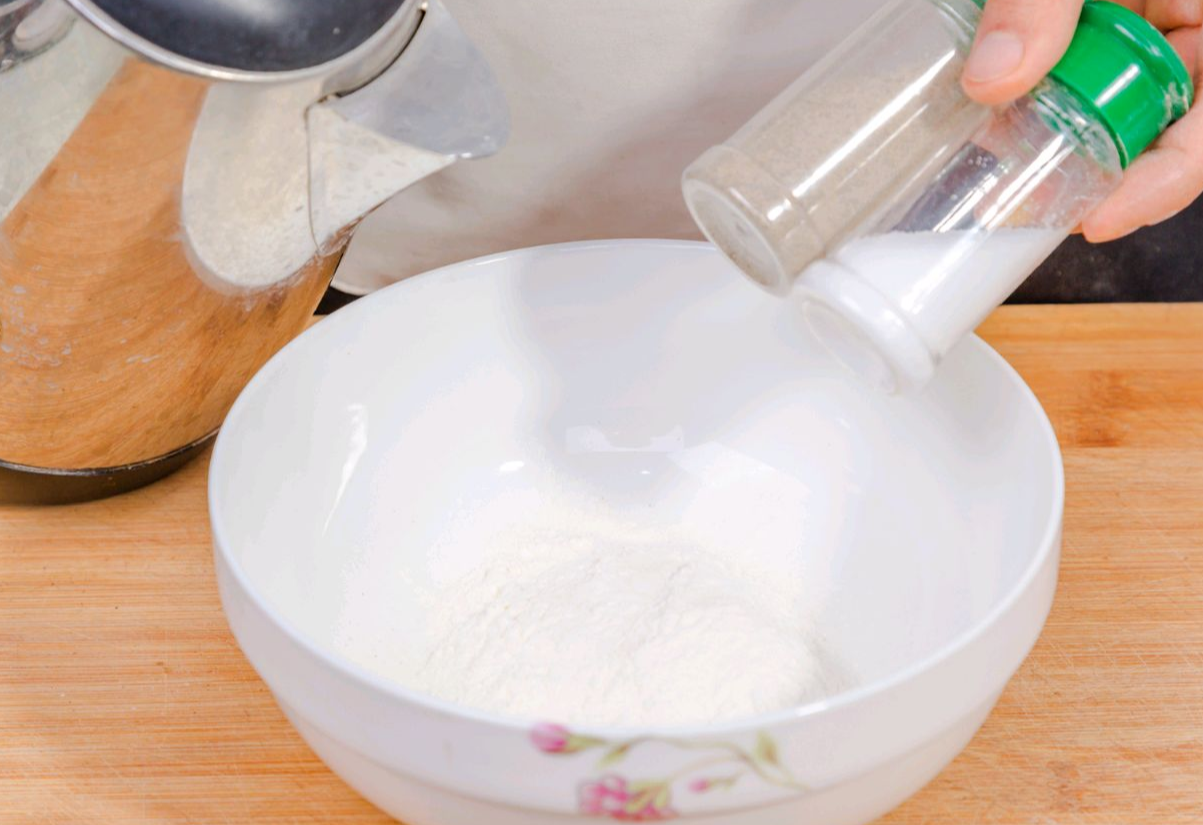 Cornstarch, salt, pepper mixed with water to make a coating consistency.