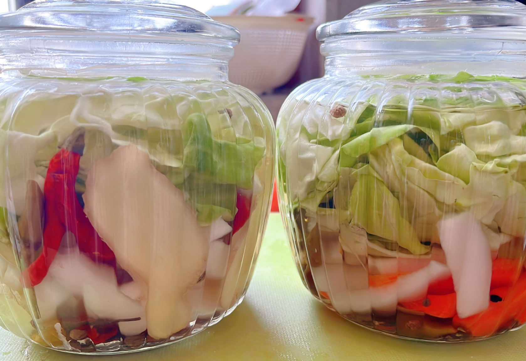 Seal jars, refrigerate for 7 days; ferment at room temp if below 25°C for 5 days.