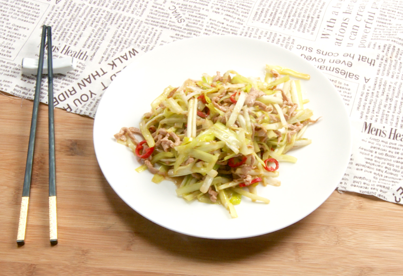 Stir-Fried Beef with Yellow Chives