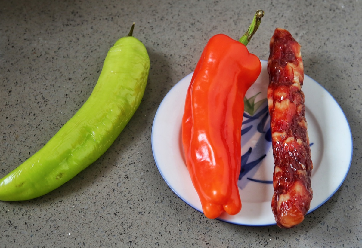 Prepare ingredients for cooking.