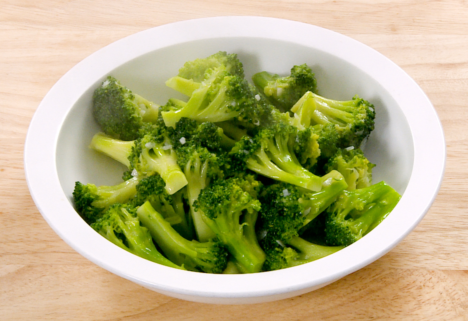 Serve broccoli in a dish and enjoy!