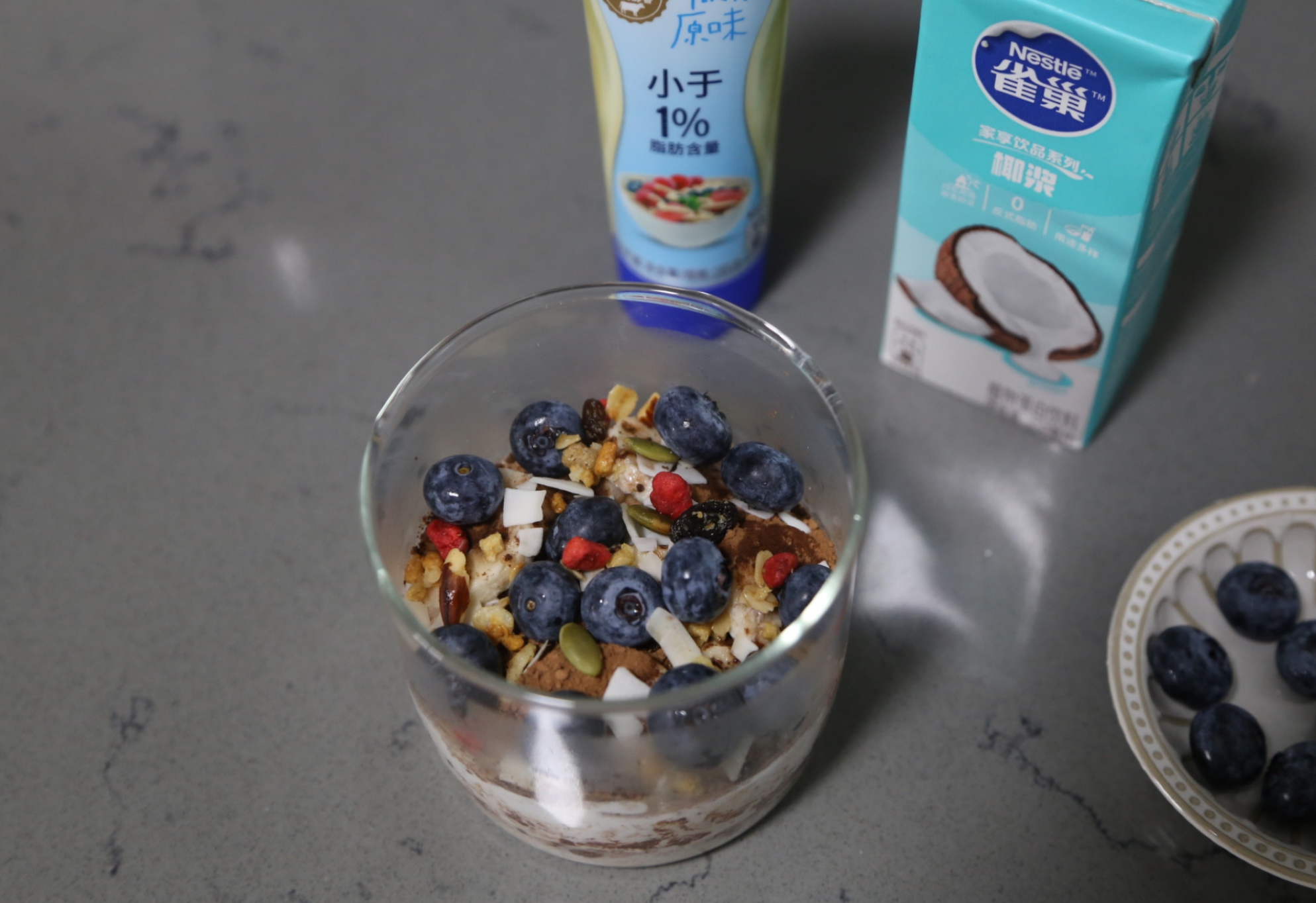 Enhance your breakfast with fruit, cereal, or coconut flakes for added crunch.