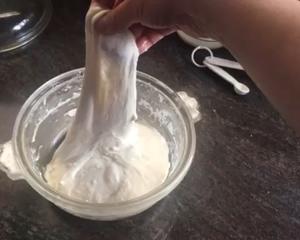 Knead and stretch dough in 20-minute intervals, repeating fold-and-rest process 4 times.