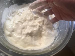 Knead dough until elastic, incorporating leavening fully, approximately 1 minute.