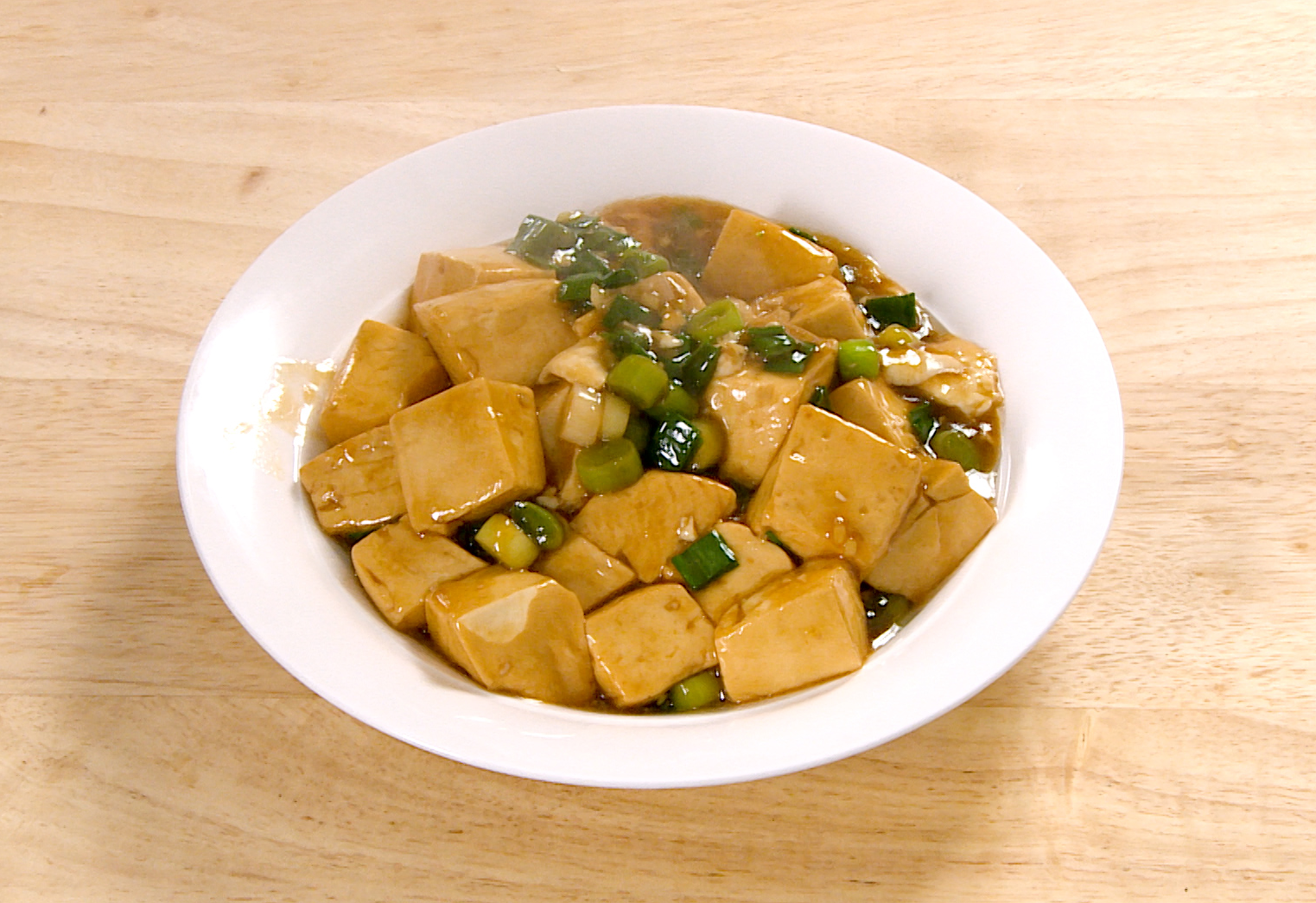 Garlic Shoots Braised Tofu