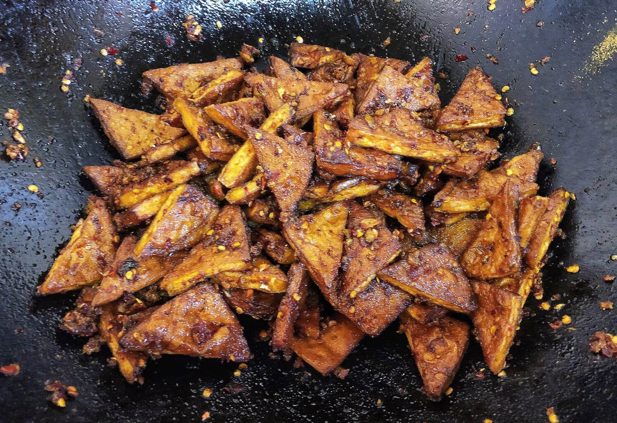 Stir Fried Spicy Tofu