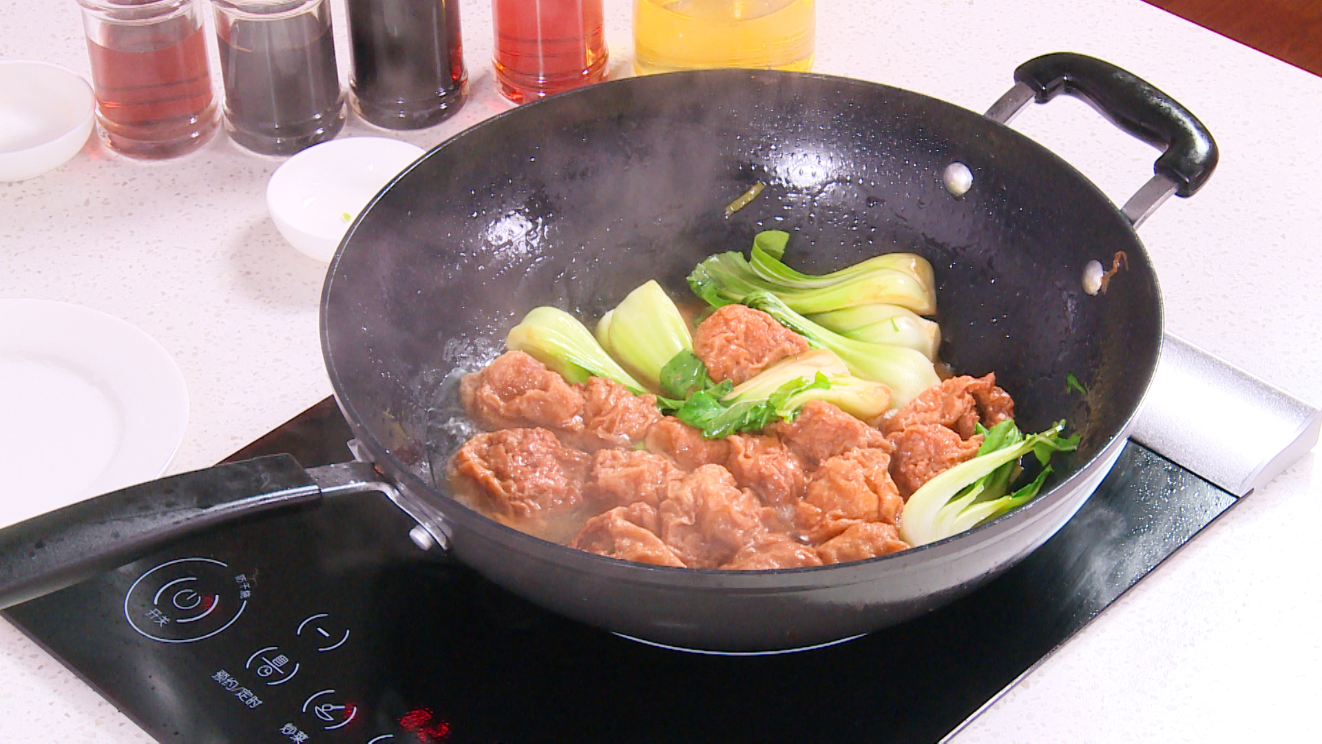 Bok Choy,gluten balls