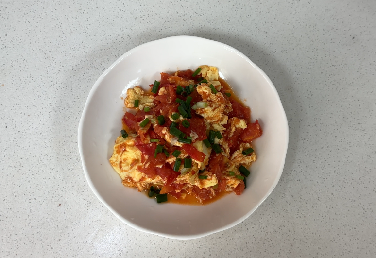 Scrambled Eggs with Tomatoes