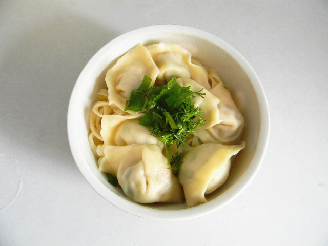 wontons and noodles