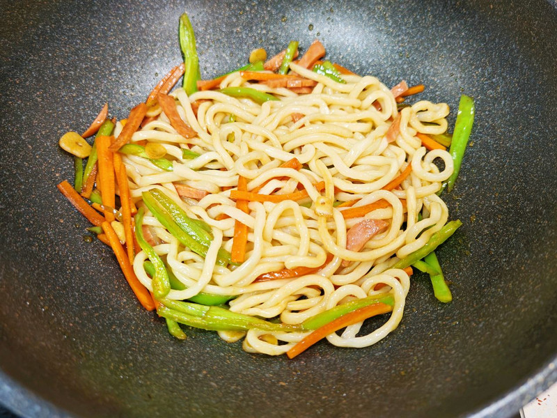 noodles and soy sauce