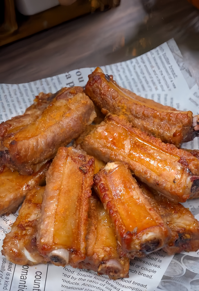 take the baked ribs out of the air fryer