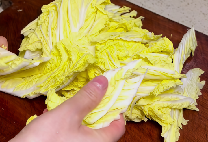 Cut Chinese cabbage