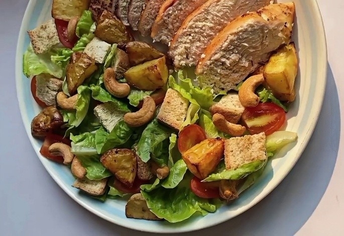 Crispy Air Fryer Chicken Salad