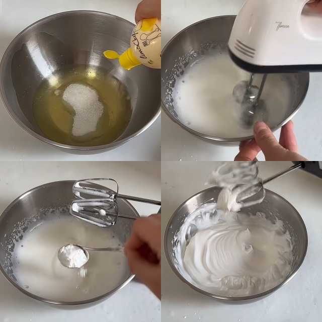 Making Chiffon Cake Batter