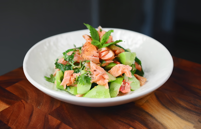 Salmon Salad Cilantro Dressing Recipe