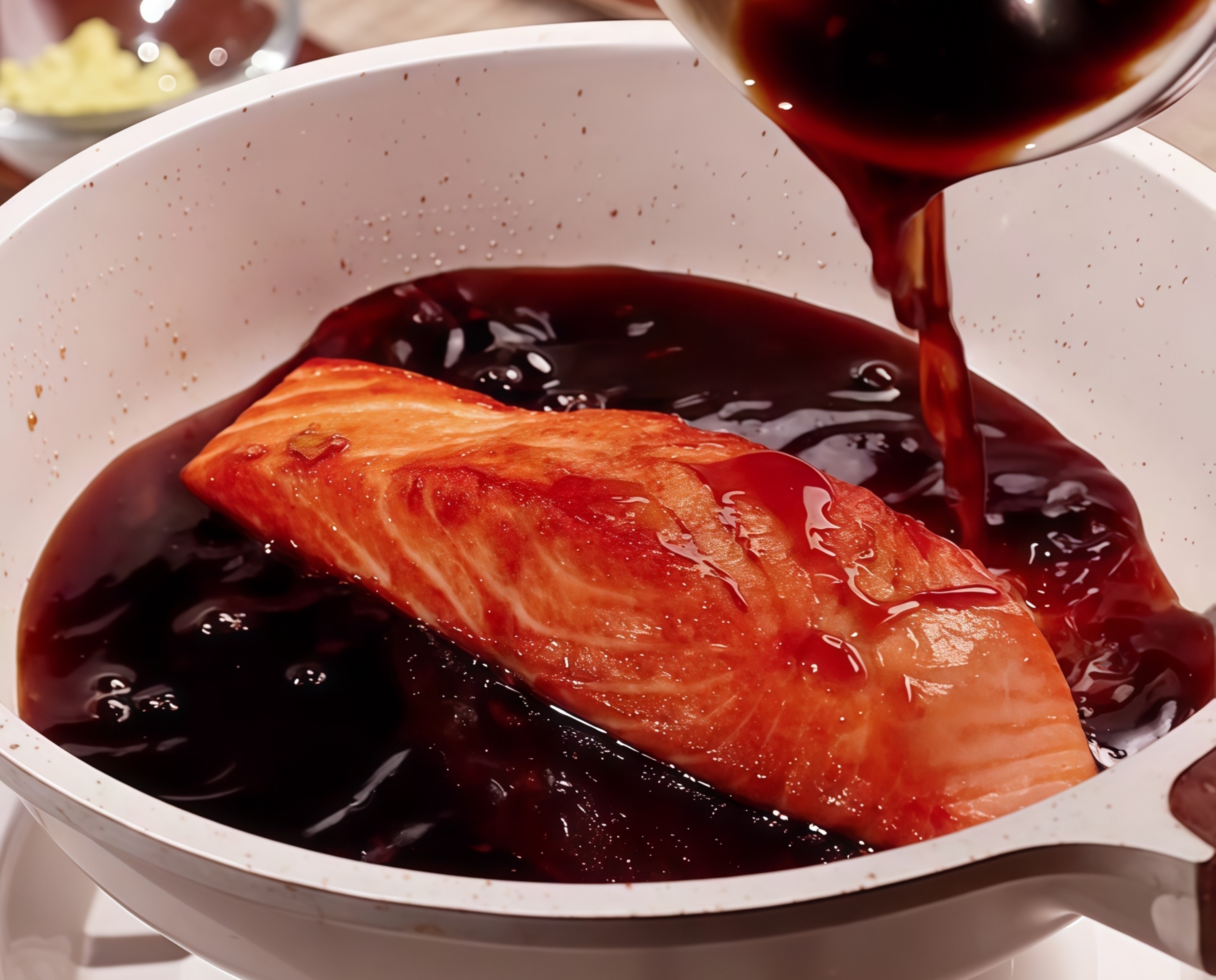 teriyaki sauce, salmon